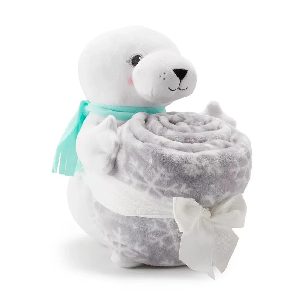 The Big One® Buddy Stuffed Animal & Winter Snowflake Throw Blanket